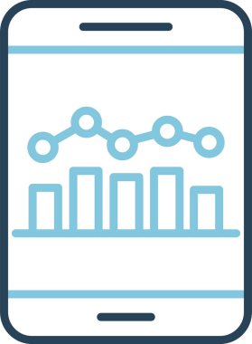 Cep telefonu. Web simgesi basit illüstrasyon