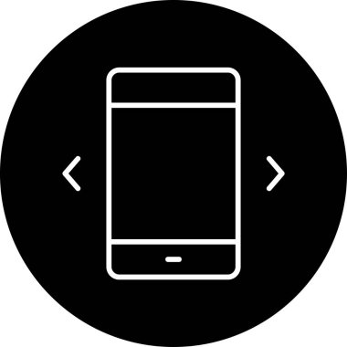 Cep telefonu. Web simgesi basit illüstrasyon 