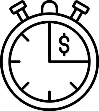 İndirim Zamanı simgesi, vektör tasarımı