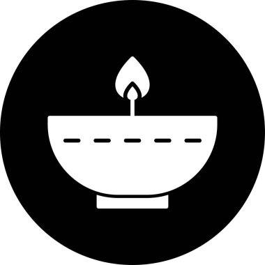 Yağ lambası. Web simgesi basit illüstrasyon