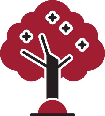 Ağaç. Web simgesi basit illüstrasyon 