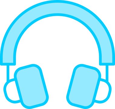 kulaklık simgesi vektör illüstrasyonu 