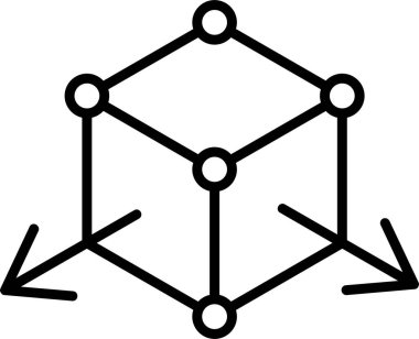 düz ağ simgesi çizimi