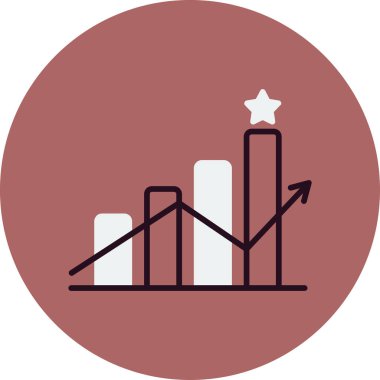 Modern İlerleme simgesinin vektör illüstrasyonu