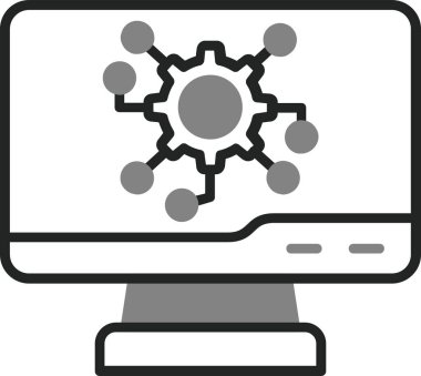 Dijital simge. Web tasarımı için özet çizim vektörü