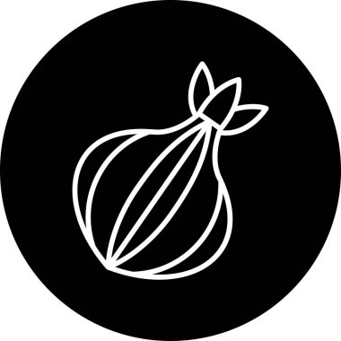 Soğan. Web simgesi basit illüstrasyon 