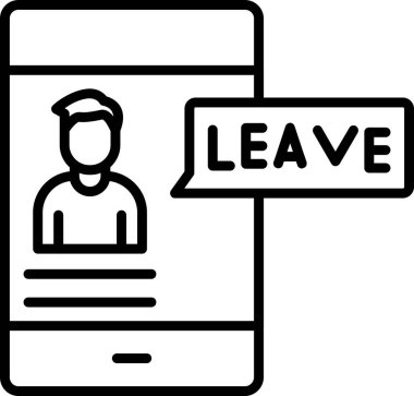 İleti simgesi, vektör illüstrasyonu bırak  