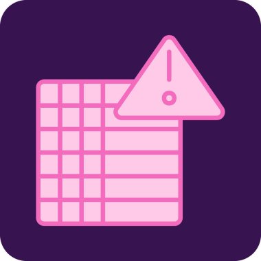 Takvim ve Uyarı simgesi, vektör illüstrasyonu