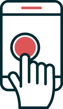 self servis. Web simgesi basit illüstrasyon