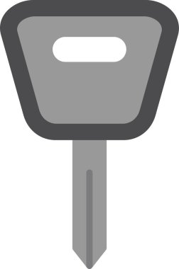 Araba anahtar simgesi, vektör çizim