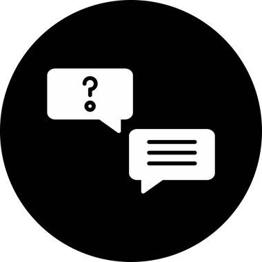 Basit Yardım simgesi, vektör illüstrasyonu