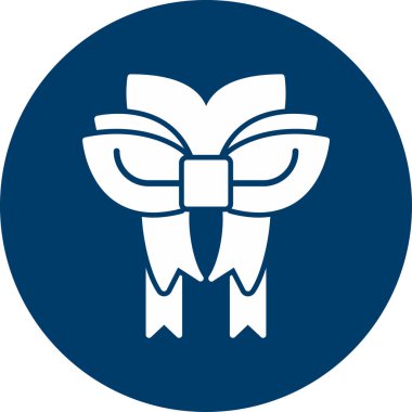 Kurdele yayı. Web simgesi basit illüstrasyon