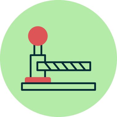 Bariyer ağ simgesi vektör illüstrasyonu