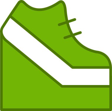 Ayakkabı ayakkabı ikonu vektör illüstrasyonu