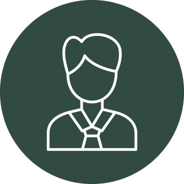 Yönetici vektör simgesi modern basit illüstrasyon