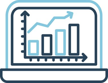 Ticaret şeması. Web simgesi basit illüstrasyon