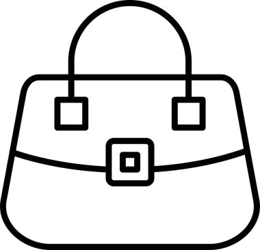el çantası simgesi vektör illüstrasyonu 