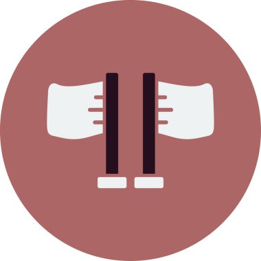 Bayraklar. Web simgesi basit illüstrasyon