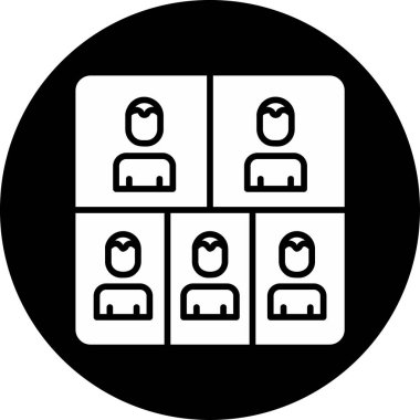 İzleyici simgesi. Web simgesi basit illüstrasyon