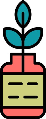 Yapraklı bitkinin temel doğrusal resmi