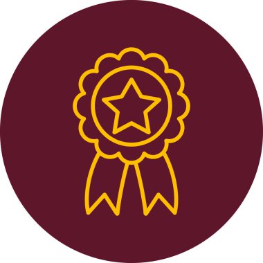 Rozet. Web simgesi basit illüstrasyon