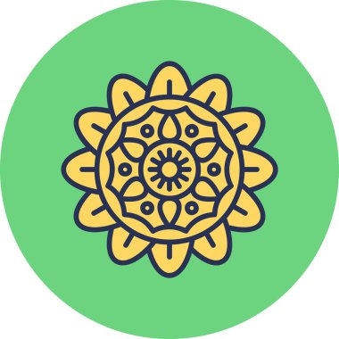 mandala tasarımı, web basit illüstrasyonu