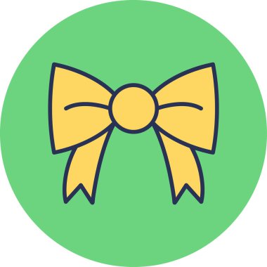 Kurdele yayı. Web simgesi basit illüstrasyon