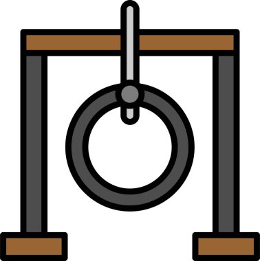 Salıncak ağ ikonu vektör illüstrasyonu