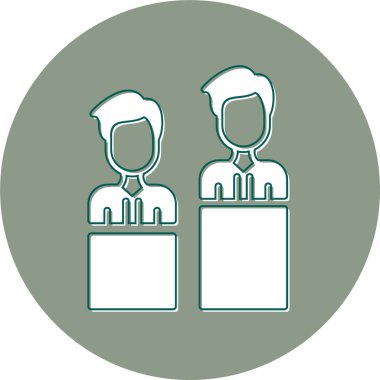 Durum raporu. Web simgesi basit illüstrasyon