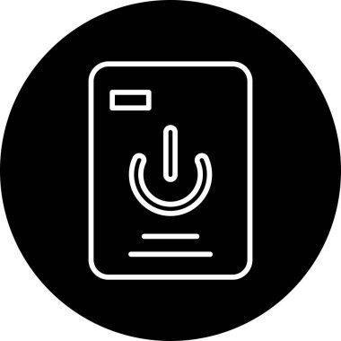 Elektrikler kesildi. Web simgesi basit tasarım