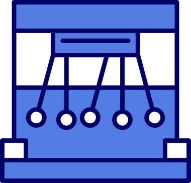 Basit Sarkacı simgesi vektör illüstrasyonu