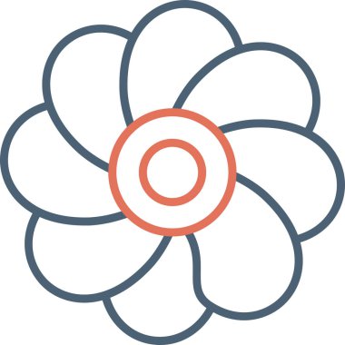 Oleander çiçeği. Web simgesi basit illüstrasyon 