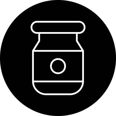 Reçel. Web simgesi basit illüstrasyon 