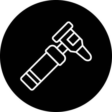 Otoscope simgesi vektör illüstrasyon tasarımı