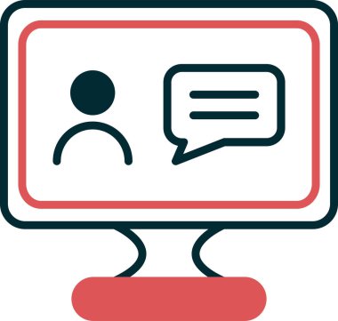 Online eğitim. Web simgesi basit tasarım