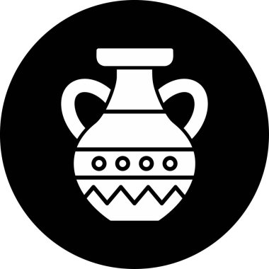 Vazo. Web simgesi basit illüstrasyon