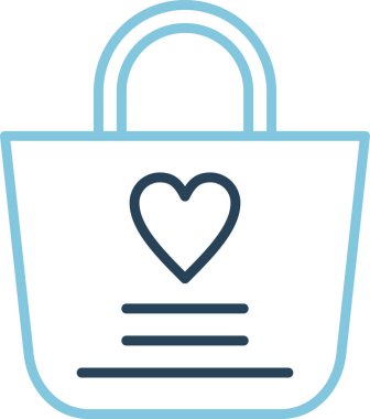 alışveriş çantası web simgesi, vektör çizim