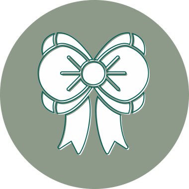 Kurdele yayı. Web simgesi basit illüstrasyon