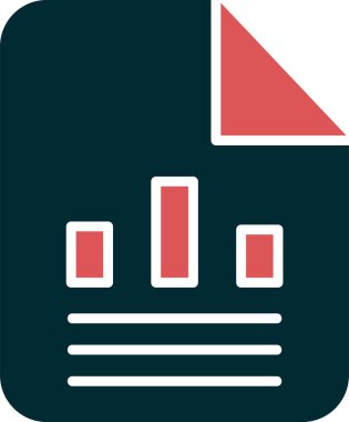 Soyut kullanıcı veri simgesinin düz biçimli vektör grafiği.