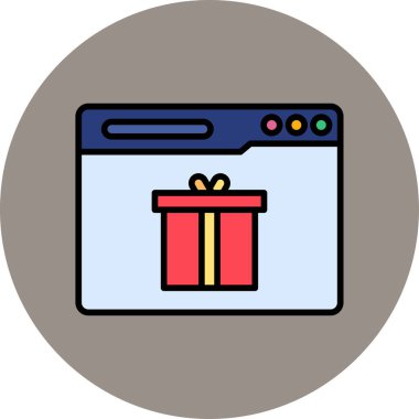  Verilen simge vektör illüstrasyon tasarımı