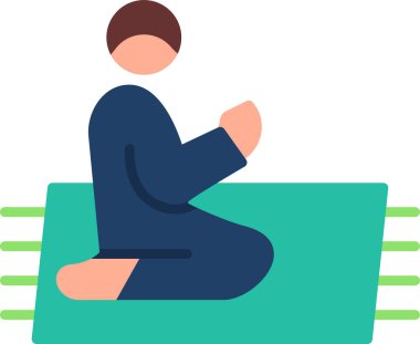 Dua et web simgesi vektör illüstrasyonu