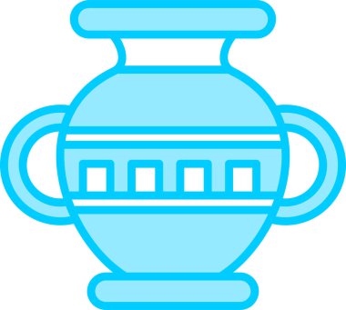 Vazo. Web simgesi basit illüstrasyon