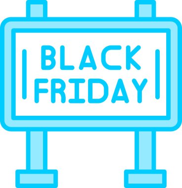 reklam panosu simgesi, vektör illüstrasyonu basit tasarım