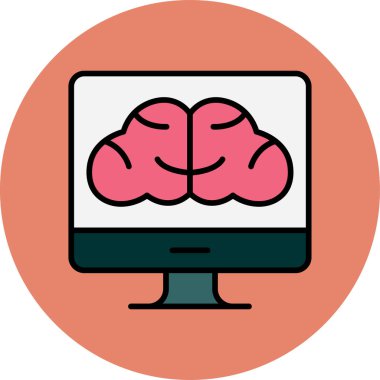 Nlp web simgesi vektör illüstrasyonu