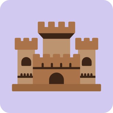 kale ikonu vektör illüstrasyonu 