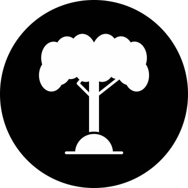 Ağaç. Web simgesi basit illüstrasyon 