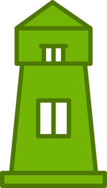 Deniz feneri web simge vektör çizim