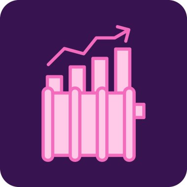 ticari finans büyüme ikonu vektörü