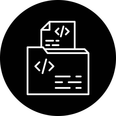 ana hatlı vektör illüstrasyonu - dizin yönetimi