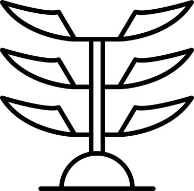 Araucaria 'da. Web simgesi basit illüstrasyon